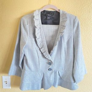 T. Milano two piece gray lightweight suite
